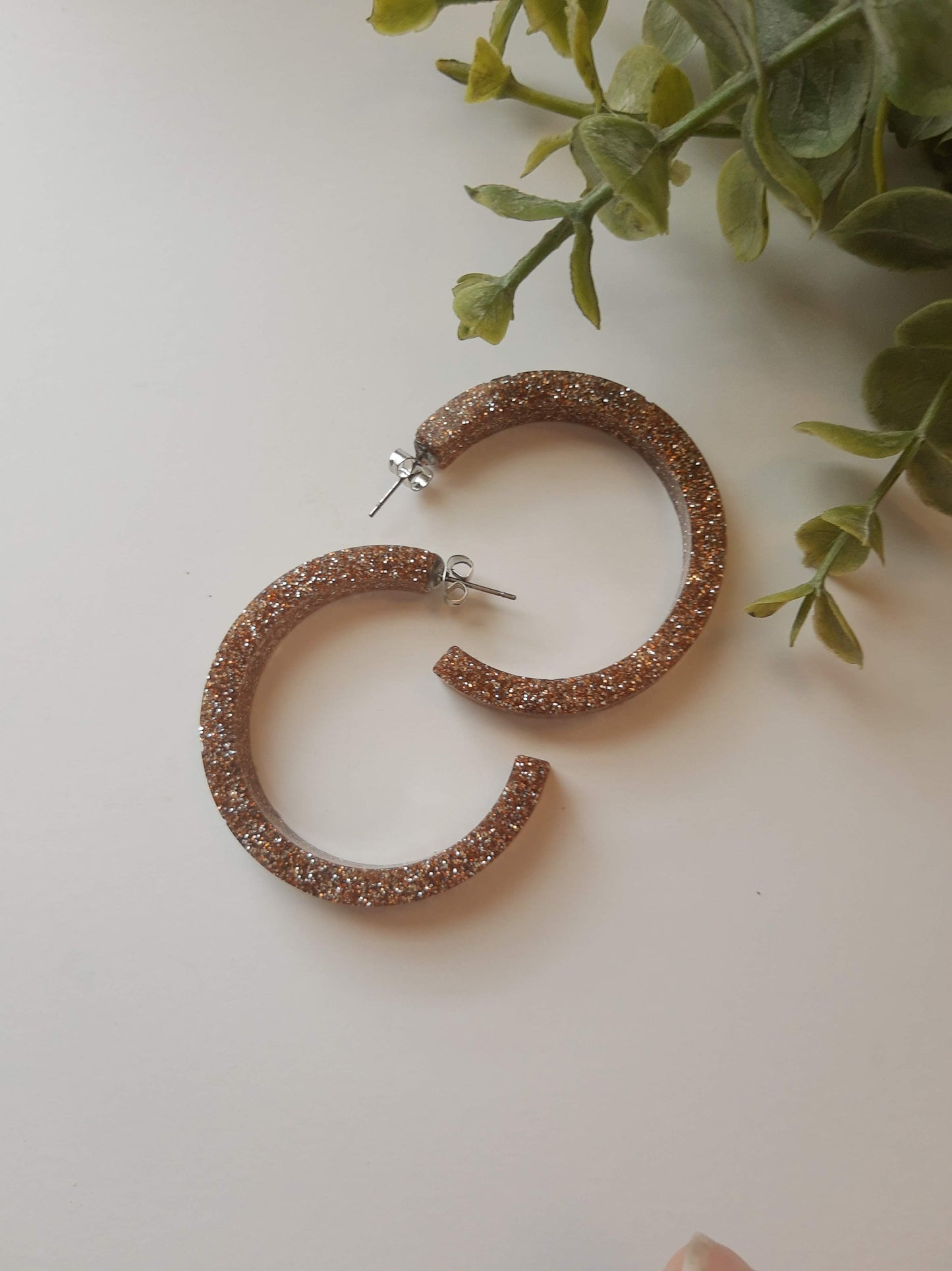 Kimberly Glitter Earrings, Large