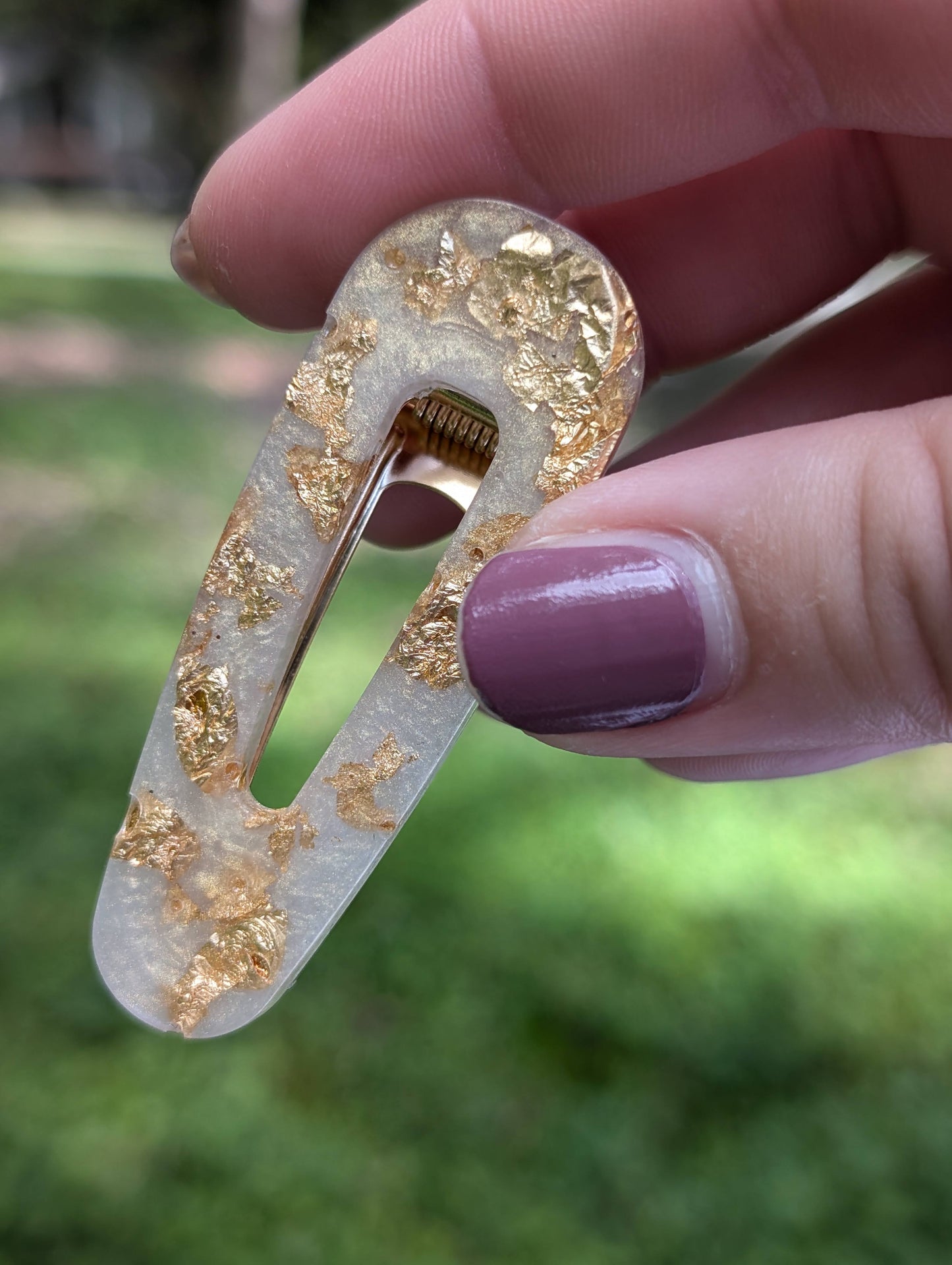 Cordelia Contrast Hair Clips, Gold
