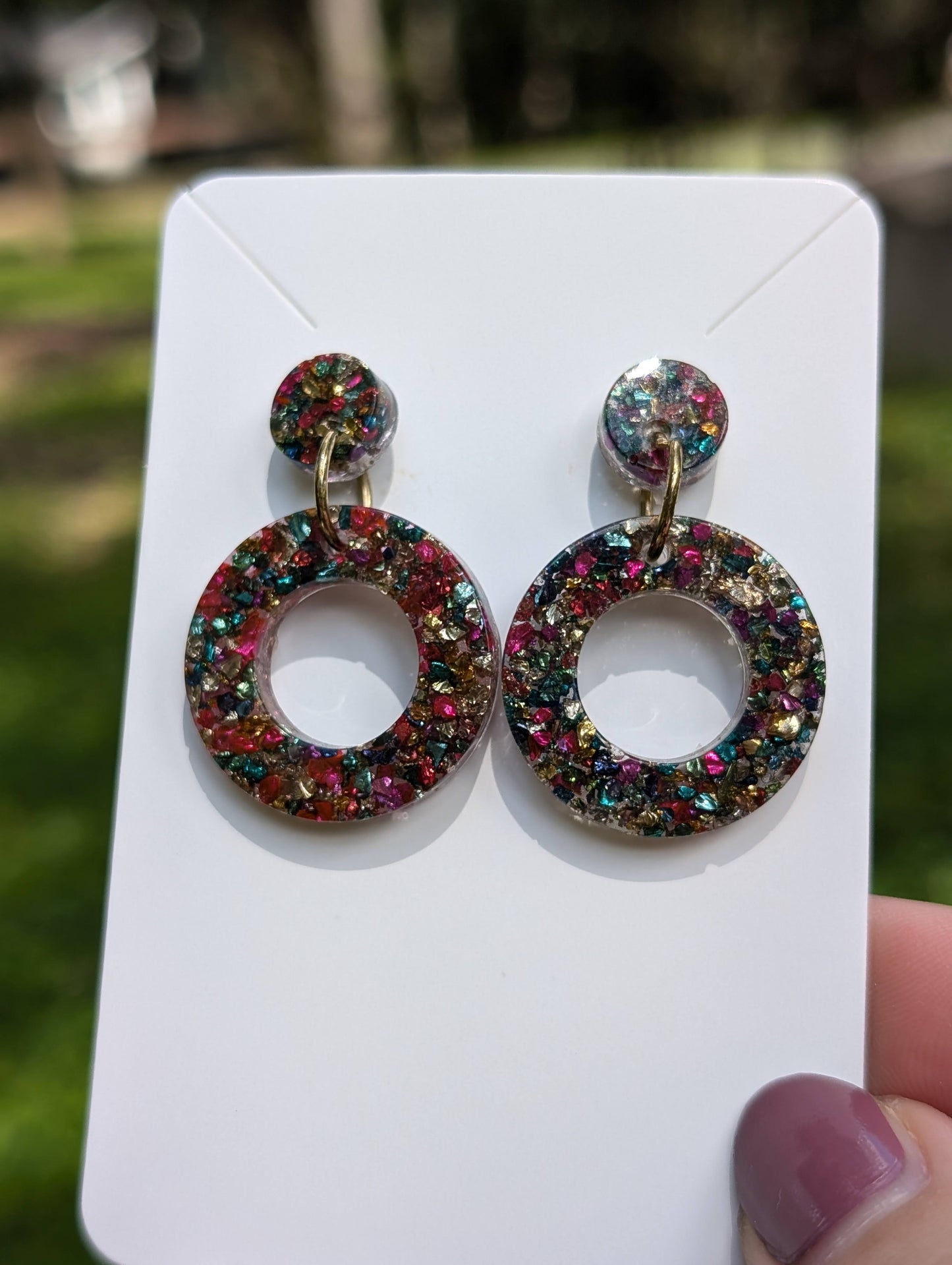 Stephanie Glitter Earrings