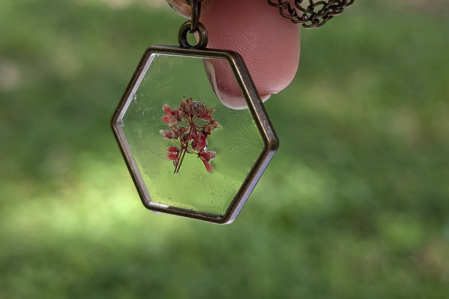 Coral Flower Pendant