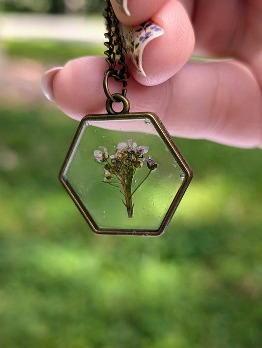 Purple Flower Pendant
