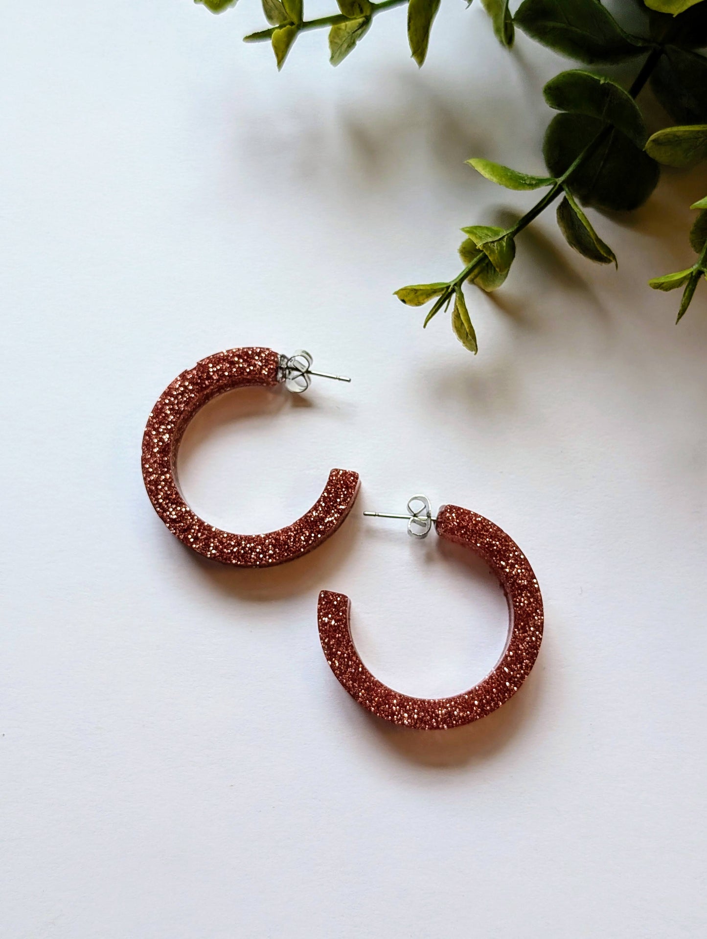 Kimberly Glitter Earrings, Small