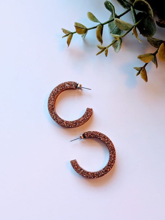 Kimberly Glitter Earrings, Small